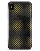 Black and Gold Watercolor Polka Dots V2 - iPhone X Clipit Case