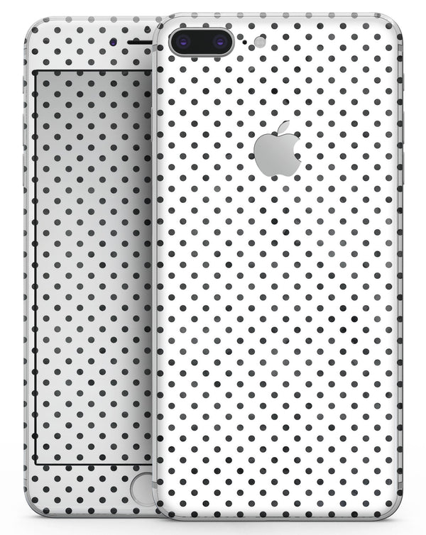 Black and Gray Fade Polka Dots - Skin-kit for the iPhone 8 or 8 Plus