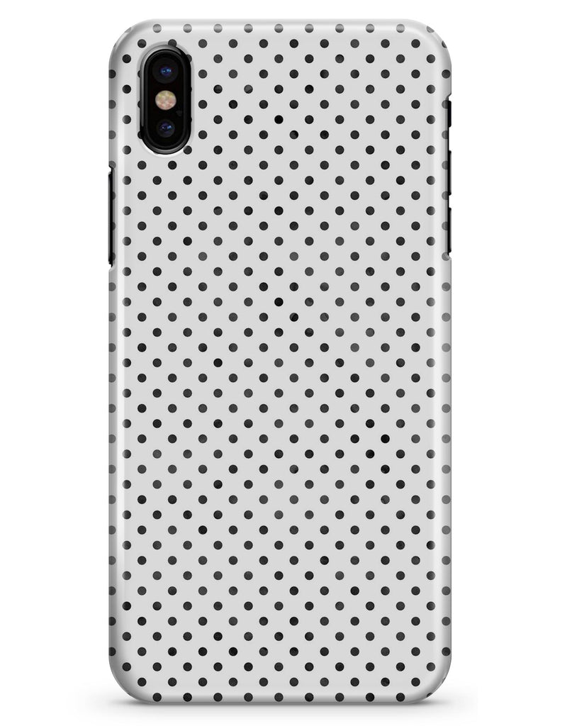 Black and Gray Fade Polka Dots - iPhone X Clipit Case