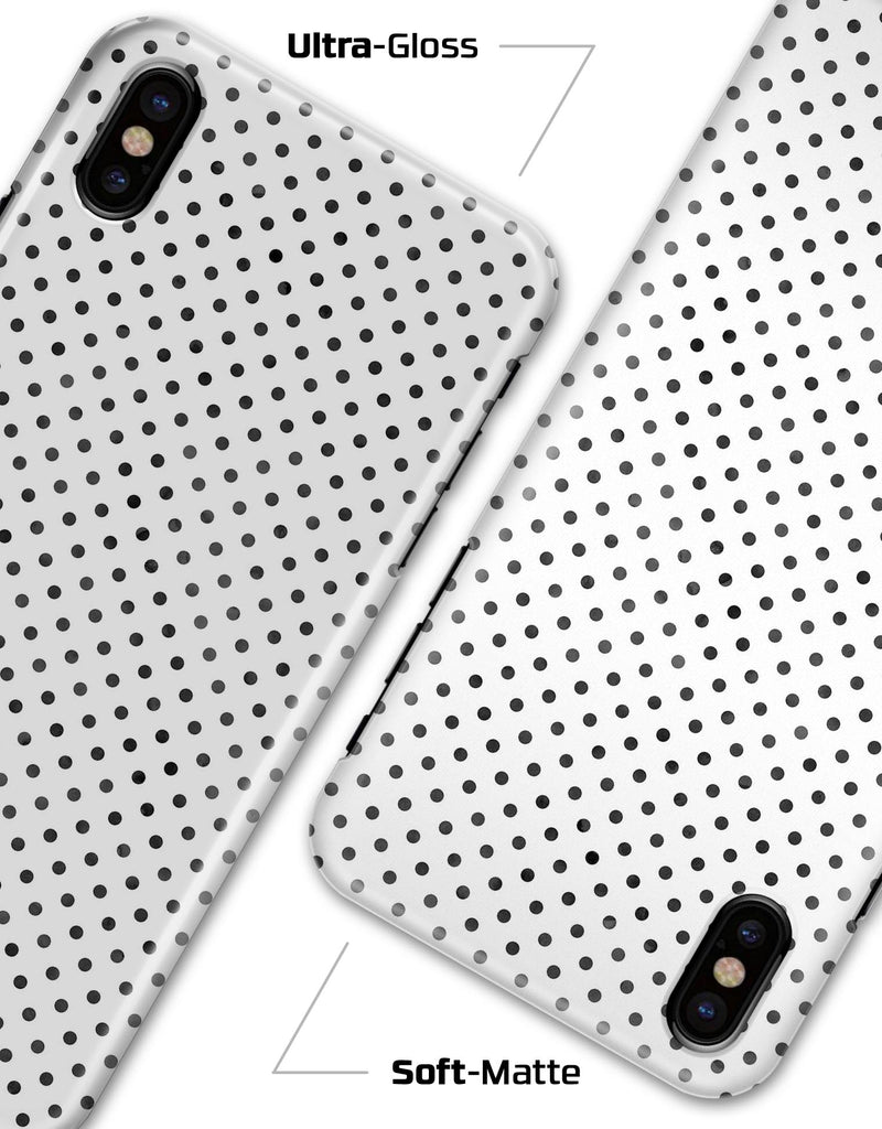 Black and Gray Fade Polka Dots - iPhone X Clipit Case