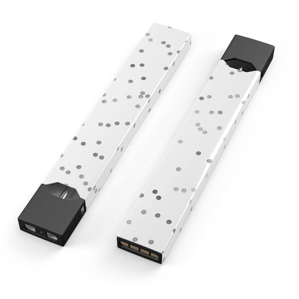 Black and Gray Scattered Polka Dots  - Premium Decal Protective Skin-Wrap Sticker compatible with the Juul Labs vaping device