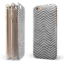 Black and Gray Watercolor Chevron iPhone 6/6s or 6/6s Plus 2-Piece Hybrid INK-Fuzed Case
