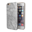 Black and Gray Watercolor Stripes iPhone 6/6s or 6/6s Plus 2-Piece Hybrid INK-Fuzed Case