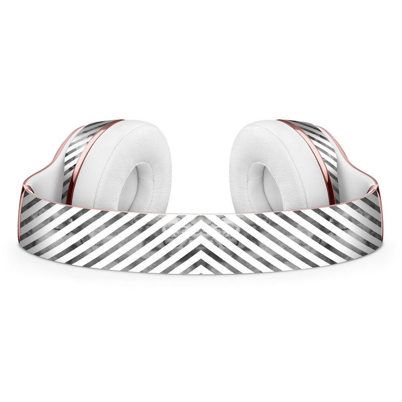 Black and Gray Watercolor Stripes Full-Body Skin Kit for the Beats by Dre Solo 3 Wireless Headphones