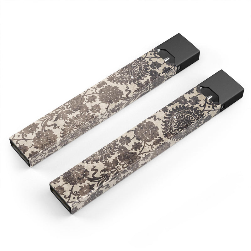 Black and Neutral Decadence Pattern - Premium Decal Protective Skin-Wrap Sticker compatible with the Juul Labs vaping device