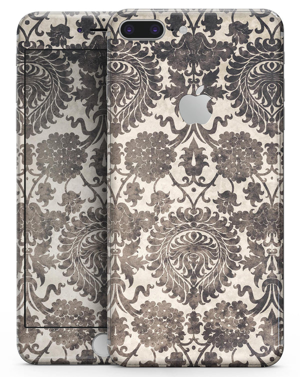 Black and Neutral Decadence Pattern - Skin-kit for the iPhone 8 or 8 Plus