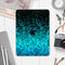 Black and Turquoise Unfocused Sparkle Print - Full Body Skin Decal for the Apple iPad Pro 12.9", 11", 10.5", 9.7", Air or Mini (All Models Available)