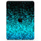 Black and Turquoise Unfocused Sparkle Print - Full Body Skin Decal for the Apple iPad Pro 12.9", 11", 10.5", 9.7", Air or Mini (All Models Available)