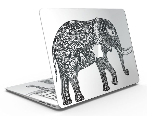 Black_and_White_Aztec_Ethnic_Elephant_-_13_MacBook_Air_-_V1.jpg