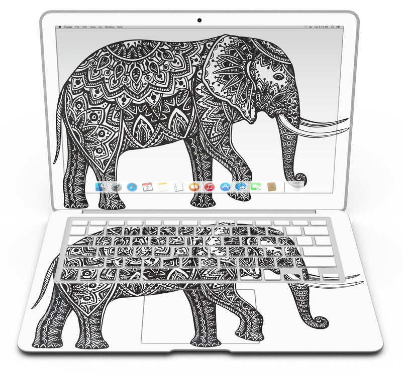 Black_and_White_Aztec_Ethnic_Elephant_-_13_MacBook_Air_-_V5.jpg