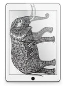 Black and White Aztec Ethnic Elephant - iPad Pro 97 - View 6.jpg