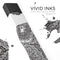 Black and White Aztec Ethnic Elephant - Premium Decal Protective Skin-Wrap Sticker compatible with the Juul Labs vaping device