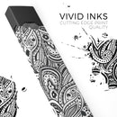 Black and White Aztec Paisley - Premium Decal Protective Skin-Wrap Sticker compatible with the Juul Labs vaping device