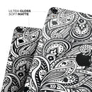 Black and White Aztec Paisley - Full Body Skin Decal for the Apple iPad Pro 12.9", 11", 10.5", 9.7", Air or Mini (All Models Available)