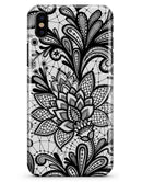 Black and White Geometric Floral - iPhone X Clipit Case