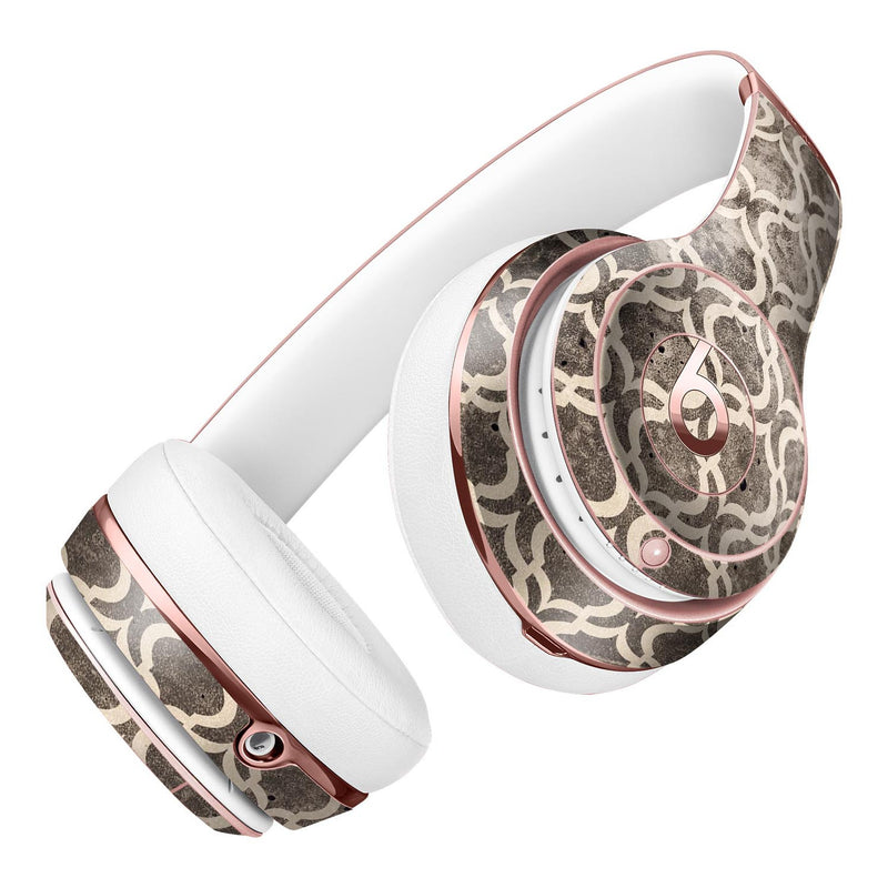 Black and White Grunge Bubble Morrocan Pattern Full-Body Skin Kit for the Beats by Dre Solo 3 Wireless Headphones