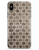 Black and White Grunge Bubble Morrocan Pattern - iPhone X Clipit Case