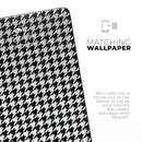 Black and White Houndstooth Pattern - Full Body Skin Decal for the Apple iPad Pro 12.9", 11", 10.5", 9.7", Air or Mini (All Models Available)