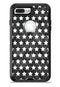 Black and White Watercolor Stars - iPhone 7 or 7 Plus Commuter Case Skin Kit