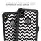 Black and White Zigzag Chevron Pattern - Skin Kit for the iPhone OtterBox Cases
