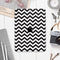 Black and White Zigzag Chevron Pattern - Full Body Skin Decal for the Apple iPad Pro 12.9", 11", 10.5", 9.7", Air or Mini (All Models Available)