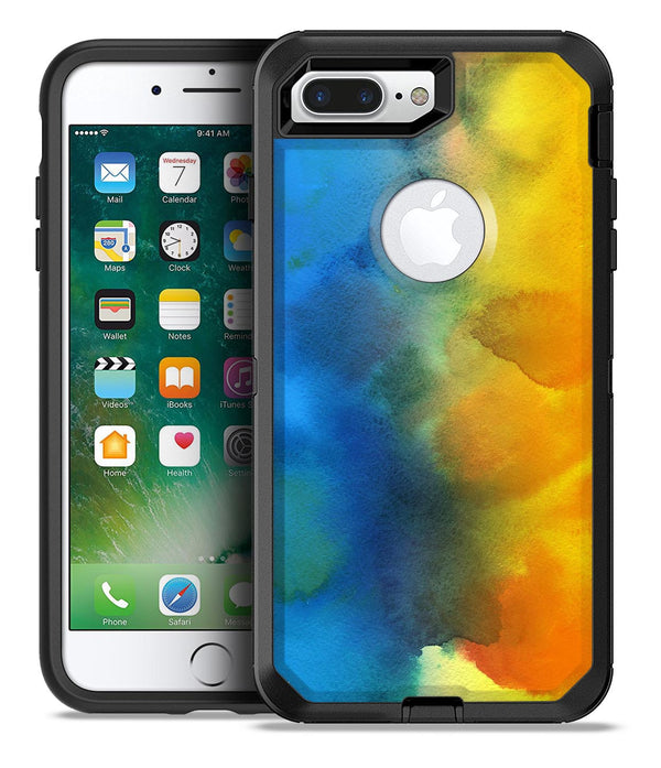 Blotted 64 Absorbed Watercolor Texture - iPhone 7 or 7 Plus Commuter Case Skin Kit