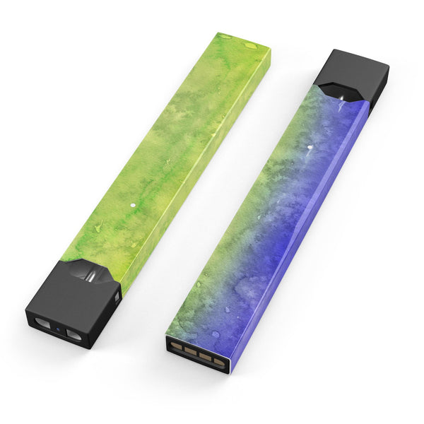 Blotted Blue 73 Absorbed Watercolor Texture - Premium Decal Protective Skin-Wrap Sticker compatible with the Juul Labs vaping device