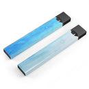 Blotted Blues Absorbed Watercolor Texture - Premium Decal Protective Skin-Wrap Sticker compatible with the Juul Labs vaping device