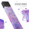 Blotted Pink and Purple Texture - Premium Decal Protective Skin-Wrap Sticker compatible with the Juul Labs vaping device