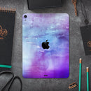 Blotted Purple 896 Absorbed Watercolor Texture - Full Body Skin Decal for the Apple iPad Pro 12.9", 11", 10.5", 9.7", Air or Mini (All Models Available)