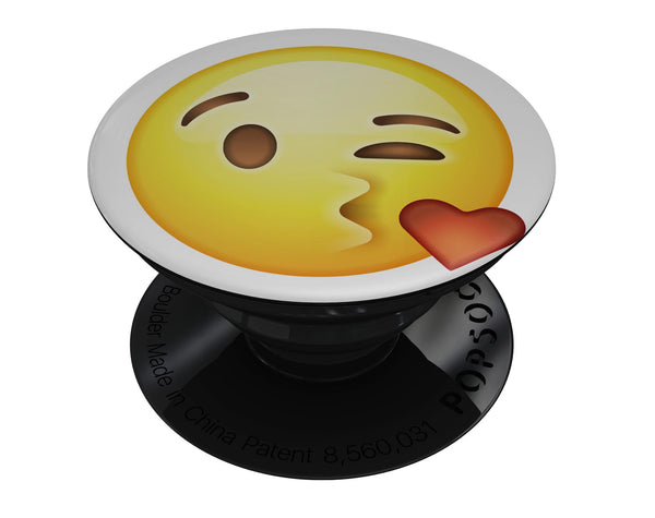Blowing Kisses Emoticon Emoji - Skin Kit for PopSockets and other Smartphone Extendable Grips & Stands