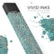 Blue-Green Watercolor Leopard Pattern - Premium Decal Protective Skin-Wrap Sticker compatible with the Juul Labs vaping device