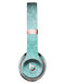 Blue-Green Watercolor and Gold Glitter Chevron Full-Body Skin Kit for the Beats by Dre Solo 3 Wireless Headphones