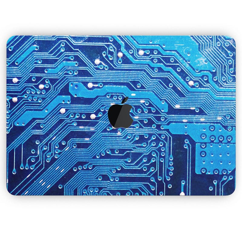 Blue Cirtcuit Board V1 - Skin Decal Wrap Kit Compatible with the Apple MacBook Pro, Pro with Touch Bar or Air (11", 12", 13", 15" & 16" - All Versions Available)