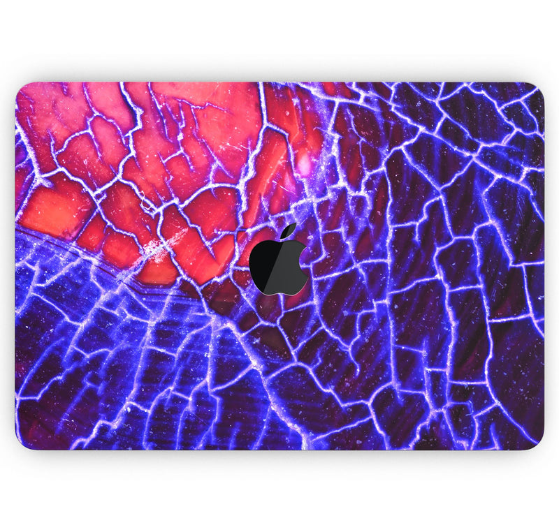 Blue Red Dragon Vein Agate - Skin Decal Wrap Kit Compatible with the Apple MacBook Pro, Pro with Touch Bar or Air (11", 12", 13", 15" & 16" - All Versions Available)
