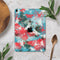 Blue & Coral Abstract Butterfly Sprout - Full Body Skin Decal for the Apple iPad Pro 12.9", 11", 10.5", 9.7", Air or Mini (All Models Available)