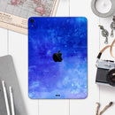 Blue 275 Absorbed Watercolor Texture - Full Body Skin Decal for the Apple iPad Pro 12.9", 11", 10.5", 9.7", Air or Mini (All Models Available)