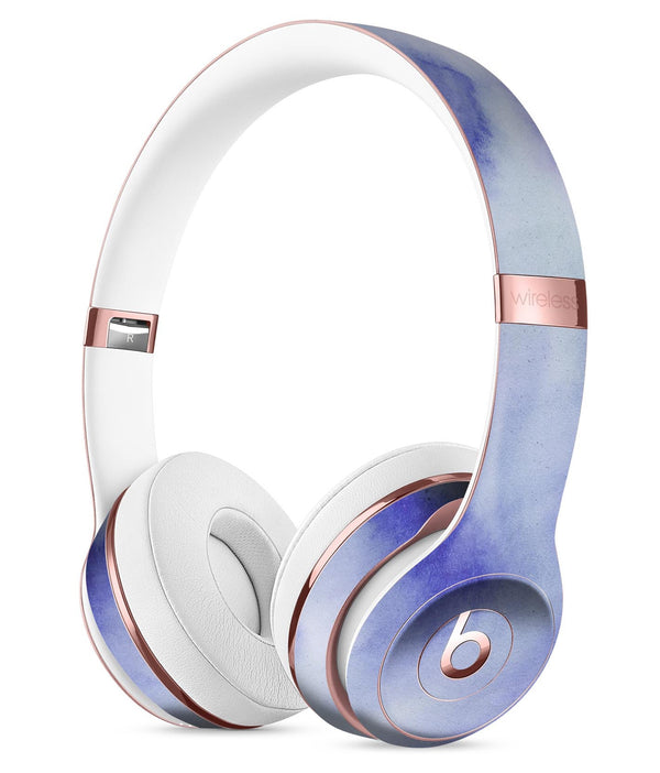 Blue 3 Absorbed Watercolor Texture Full-Body Skin Kit for the Beats by Dre Solo 3 Wireless Headphones