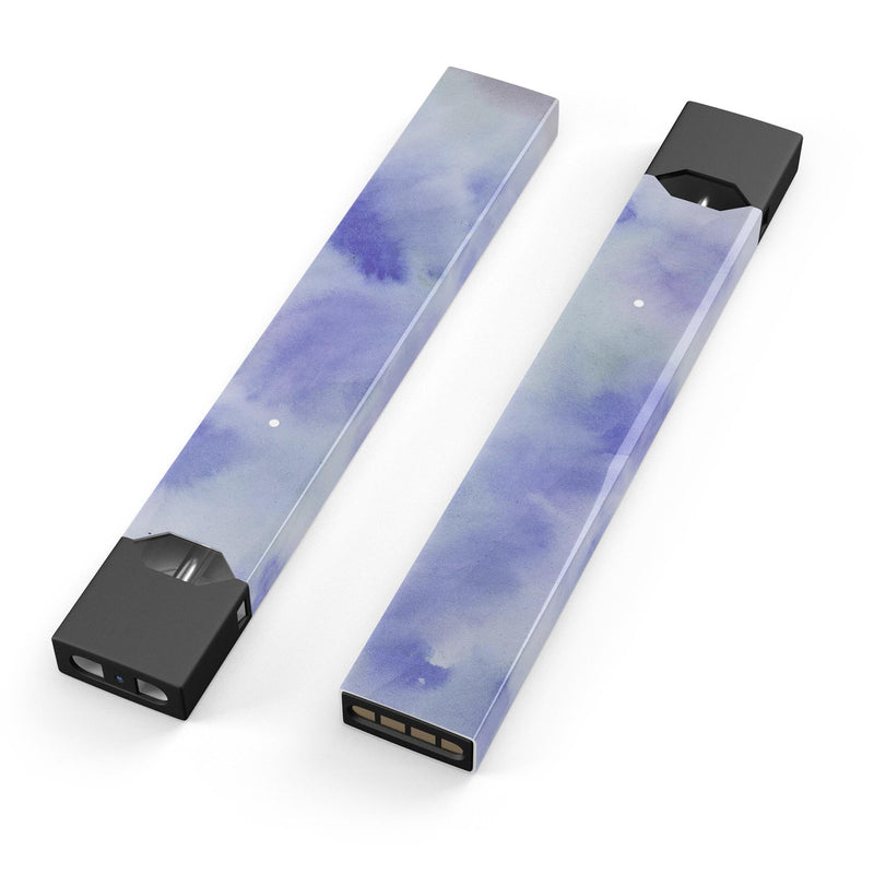 Blue 3 Absorbed Watercolor Texture - Premium Decal Protective Skin-Wrap Sticker compatible with the Juul Labs vaping device