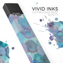Blue 62 Absorbed Watercolor Texture - Premium Decal Protective Skin-Wrap Sticker compatible with the Juul Labs vaping device