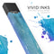 Blue 823 Absorbed Watercolor Texture - Premium Decal Protective Skin-Wrap Sticker compatible with the Juul Labs vaping device