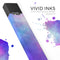 Blue 972 Absorbed Watercolor Texture - Premium Decal Protective Skin-Wrap Sticker compatible with the Juul Labs vaping device