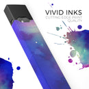Blue 97 Absorbed Watercolor Texture - Premium Decal Protective Skin-Wrap Sticker compatible with the Juul Labs vaping device