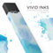Blue 98 Absorbed Watercolor Texture - Premium Decal Protective Skin-Wrap Sticker compatible with the Juul Labs vaping device