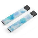 Blue 98 Absorbed Watercolor Texture - Premium Decal Protective Skin-Wrap Sticker compatible with the Juul Labs vaping device
