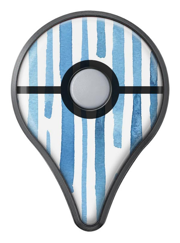 Blue Abstract WaterColor Strokes Pokémon GO Plus Vinyl Protective Decal Skin Kit