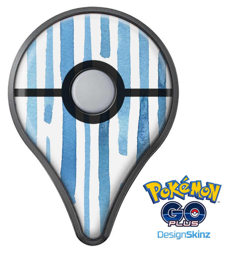 Blue Abstract WaterColor Strokes Pokémon GO Plus Vinyl Protective Decal Skin Kit