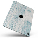 Blue Chipped Concrete Wall - Full Body Skin Decal for the Apple iPad Pro 12.9", 11", 10.5", 9.7", Air or Mini (All Models Available)