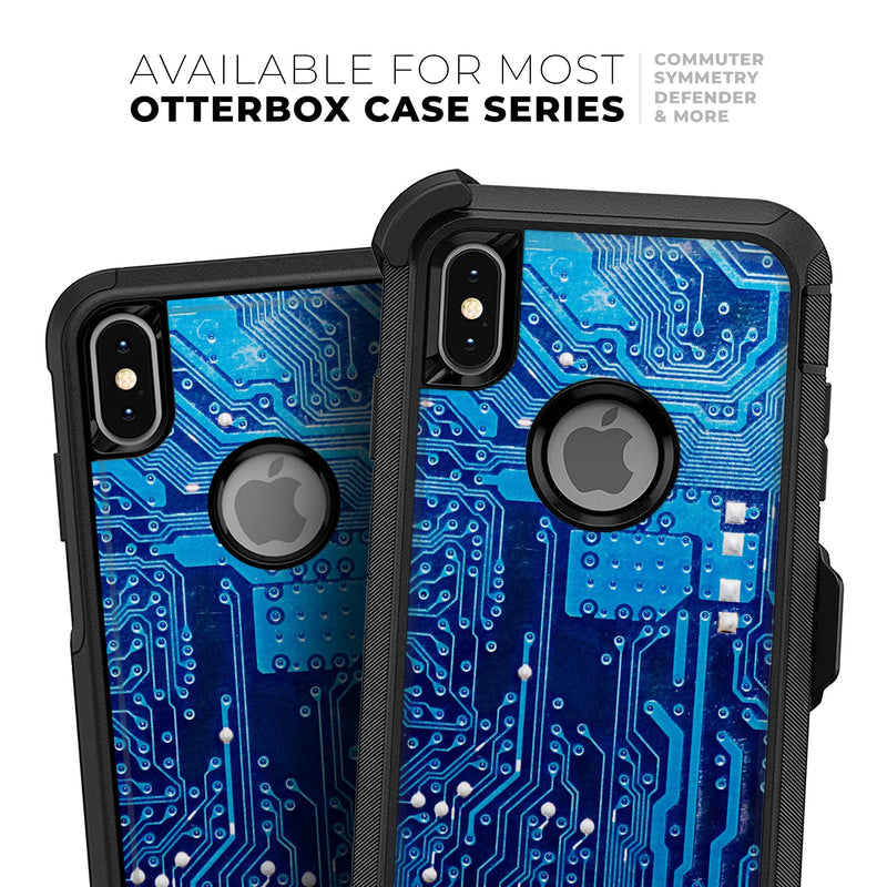Blue Circuit Board V1 - Skin Kit for the iPhone OtterBox Cases