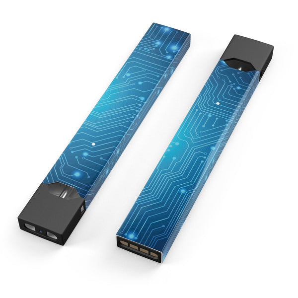 Blue Circuit Board V2 - Premium Decal Protective Skin-Wrap Sticker compatible with the Juul Labs vaping device